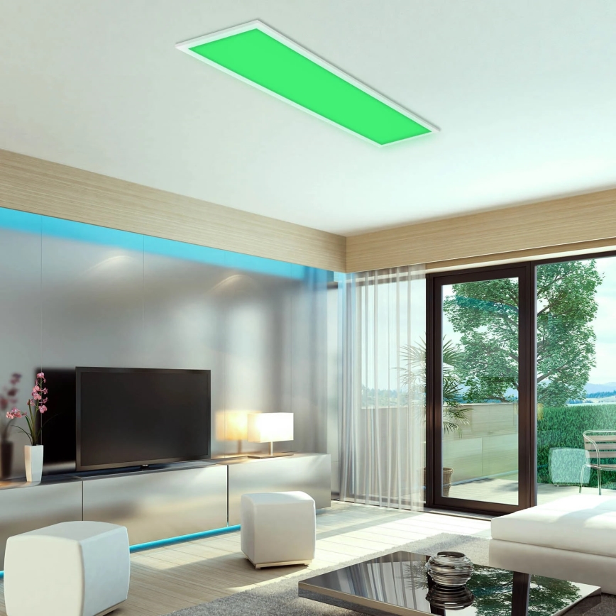 Brilo - RGBW Dimmable ceiling light SLIM LED/24W/230V 3000-6500K 100x25 cm + remote control