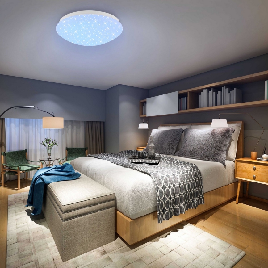 Brilo - RGBW Dimmable ceiling light STARRY SKY LED/10W/230V + remote control