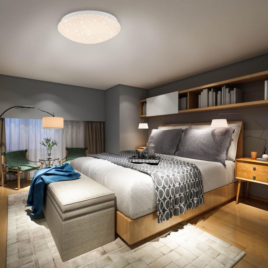 Brilo - RGBW Dimmable ceiling light STARRY SKY LED/10W/230V + remote control