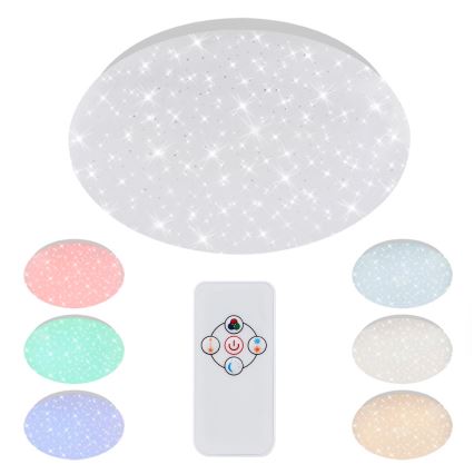 Brilo - RGBW Dimmable ceiling light STARRY SKY LED/10W/230V + remote control