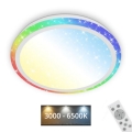 Brilo - RGBW Dimmable ceiling light STARRY SKY LED/24W/230V 3000-6500K + remote control