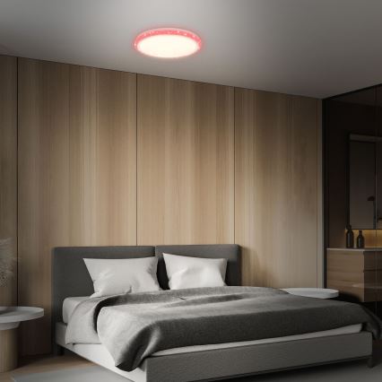 Brilo - RGBW Dimmable ceiling light STARRY SKY LED/24W/230V 3000-6500K + remote control