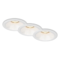 Brilo - SET 3x Bathroom recessed light 1xGU10/9W/230V IP23 white