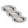 Brilo - Set 3x Dimmable LED Bathroom Recessed Ceiling Lights DIMM LED/5,5W/230V IP23 Matte Chrome