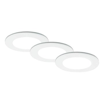 Brilo - SET 3x LED Bathroom recessed light LED/4W/230V IP44 3000/4000K white