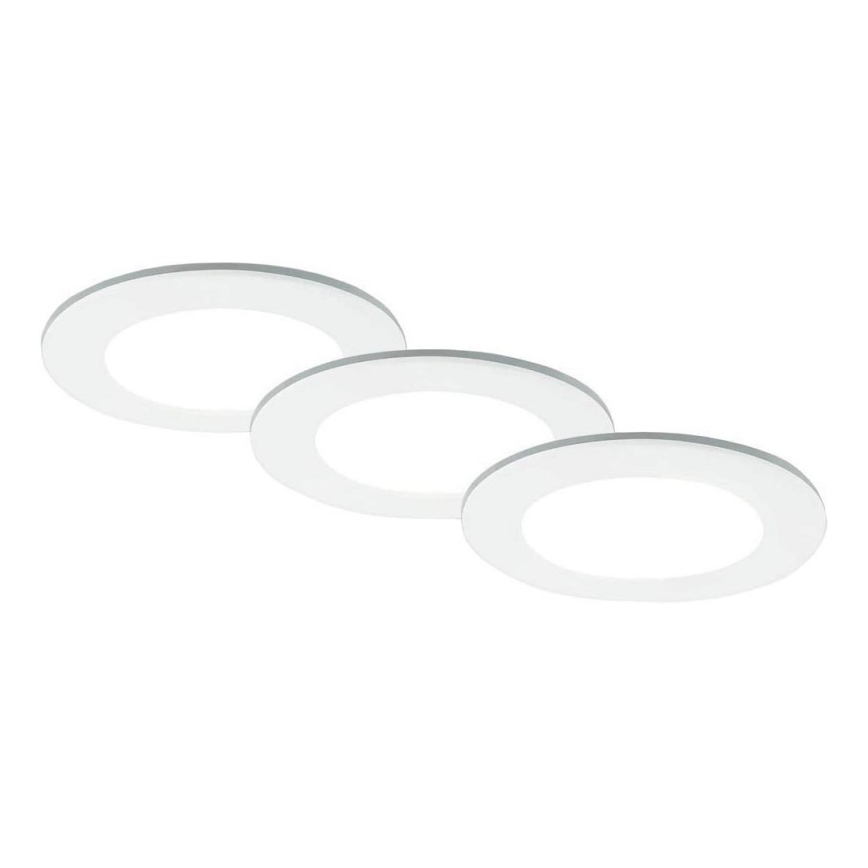 Brilo - SET 3x LED Bathroom recessed light LED/4W/230V IP44 3000/4000K white