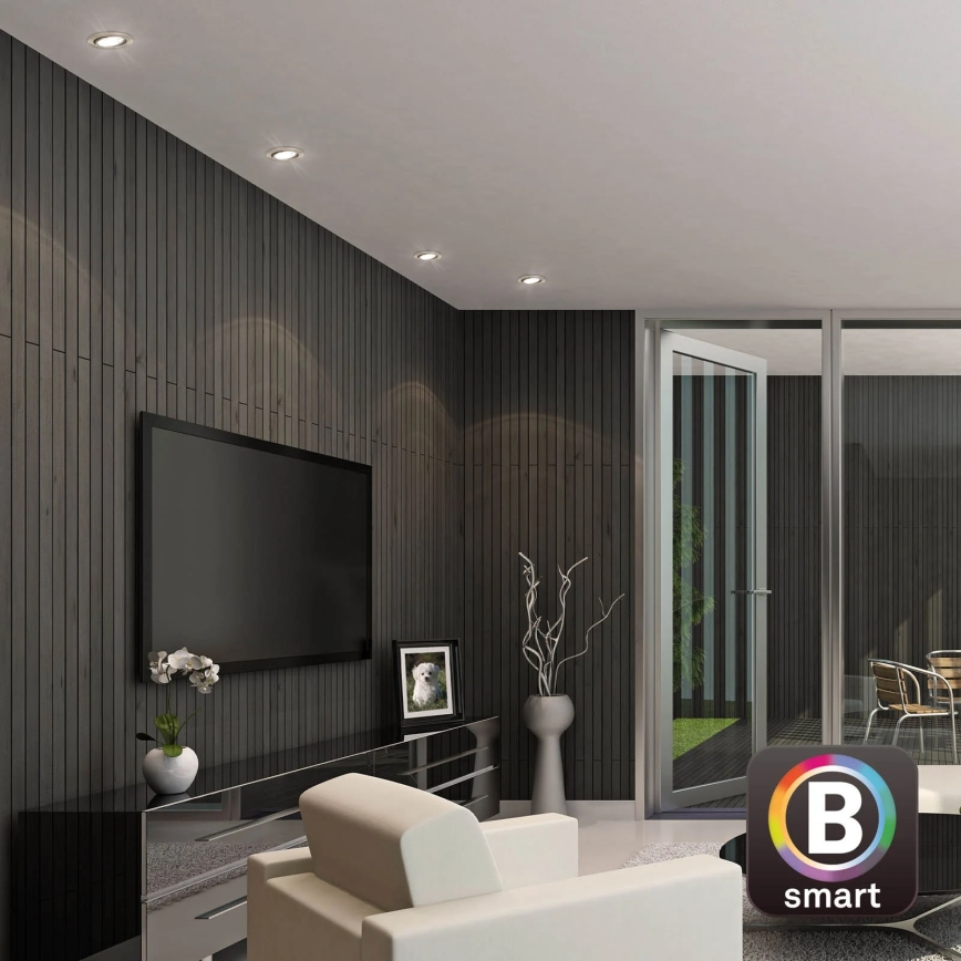 Brilo - SET 3x LED RGBW Dimmable bathroom light 1xGU10/4,9W/230V 2700-6500K Wi-Fi Tuya IP23 + remote control