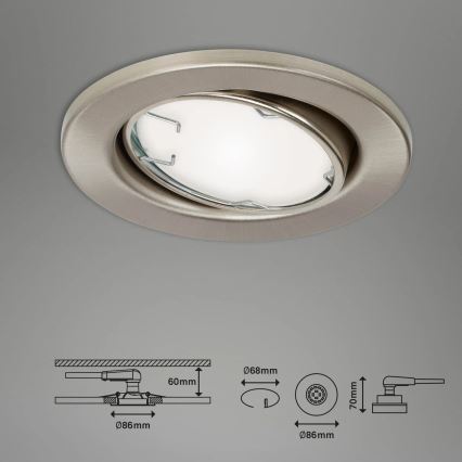 Brilo - SET 3x LED RGBW Dimmable bathroom light 1xGU10/4,9W/230V 2700-6500K Wi-Fi Tuya IP23 + remote control