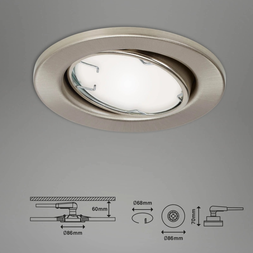 Brilo - SET 3x LED RGBW Dimmable bathroom light 1xGU10/4,9W/230V 2700-6500K Wi-Fi Tuya IP23 + remote control