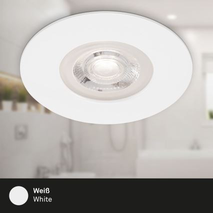 Brilo - SET 4x LED Bathroom recessed light LED/4,9W/230V IP44 white