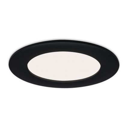 Brilo - Set of 3 FLAT LED bathroom recessed ceiling lights/6W/230V IP44 black