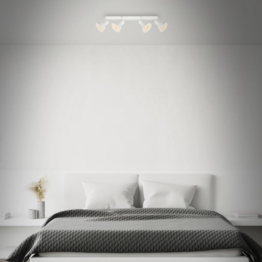 Brilo - Spotlight RETRO 4xE14/25W/230V white