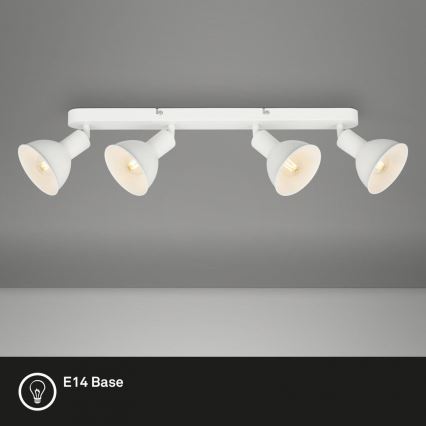 Brilo - Spotlight RETRO 4xE14/25W/230V white