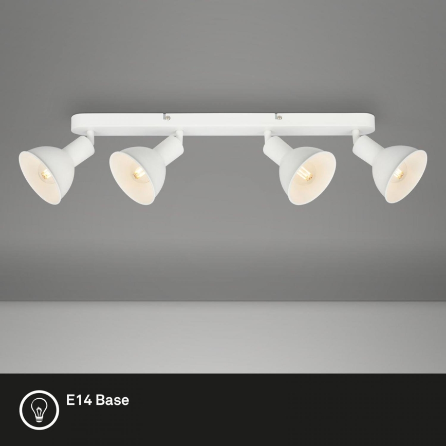 Brilo - Spotlight RETRO 4xE14/25W/230V white