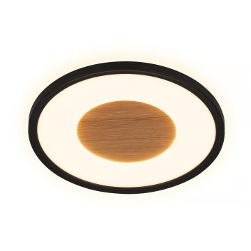 Brilo - SUFIT WOOD LED Ceiling Light LED/18W/230V/3000K Ø 29 cm