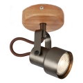 Brilo - TAHUN LED Spotlight 1x GU10/5W/230V 3000K Brown