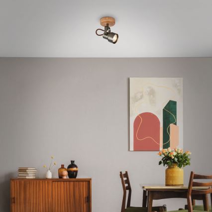 Brilo - TAHUN LED Spotlight 1x GU10/5W/230V 3000K Brown