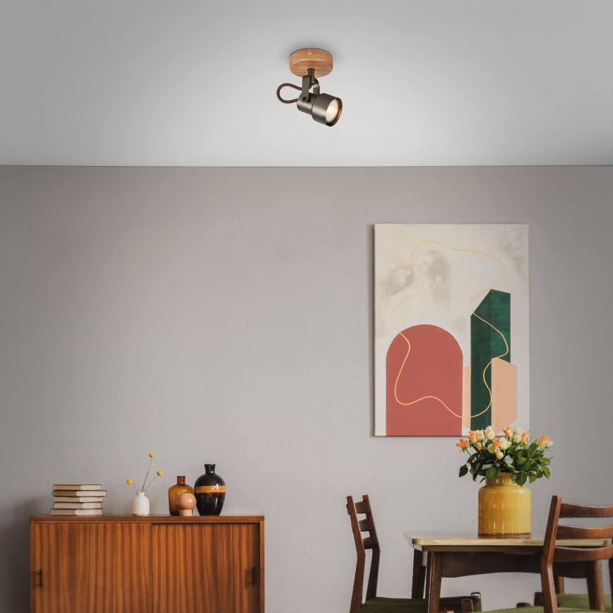 Brilo - TAHUN LED Spotlight 1x GU10/5W/230V 3000K Brown