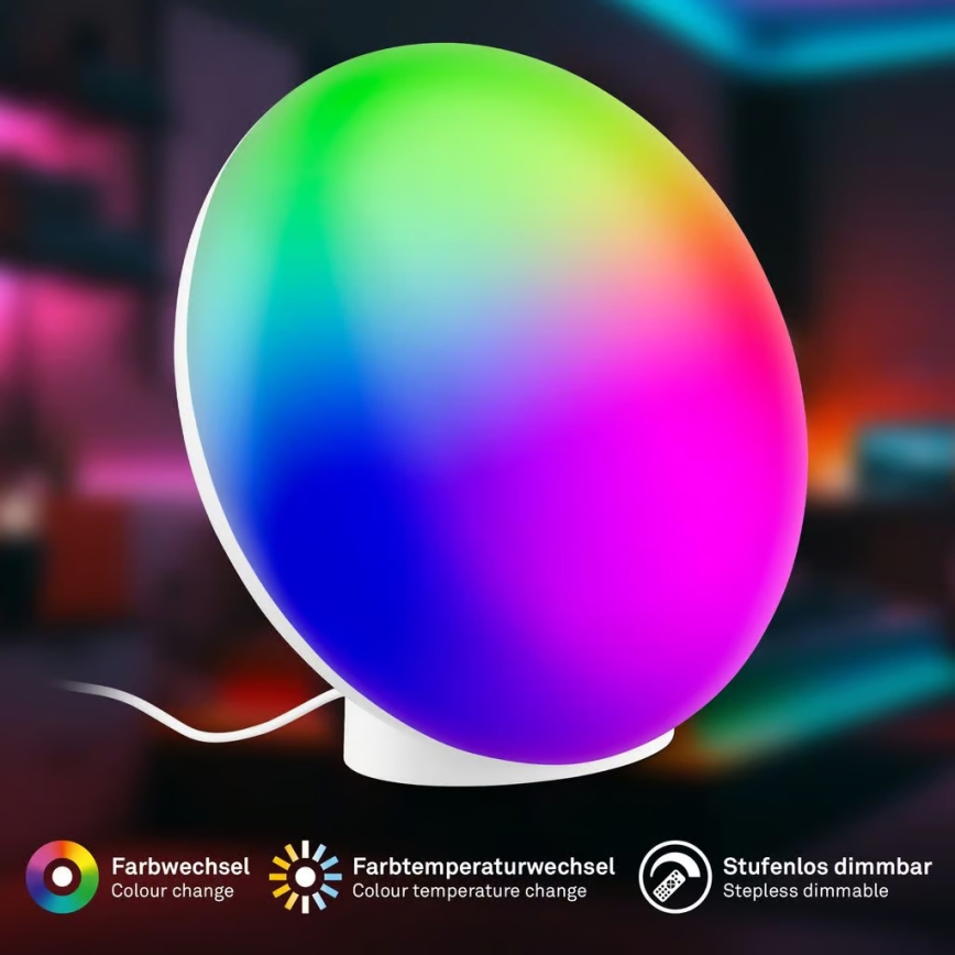 Brilo - LED RGBIC Dimmable Rechargeable Table Lamp TARA LED/6W/5V 3000-6500K Wi-Fi Tuya + Remote Control