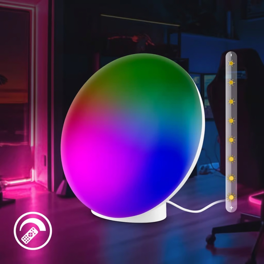 Brilo - LED RGBIC Dimmable Rechargeable Table Lamp TARA LED/6W/5V 3000-6500K Wi-Fi Tuya + Remote Control