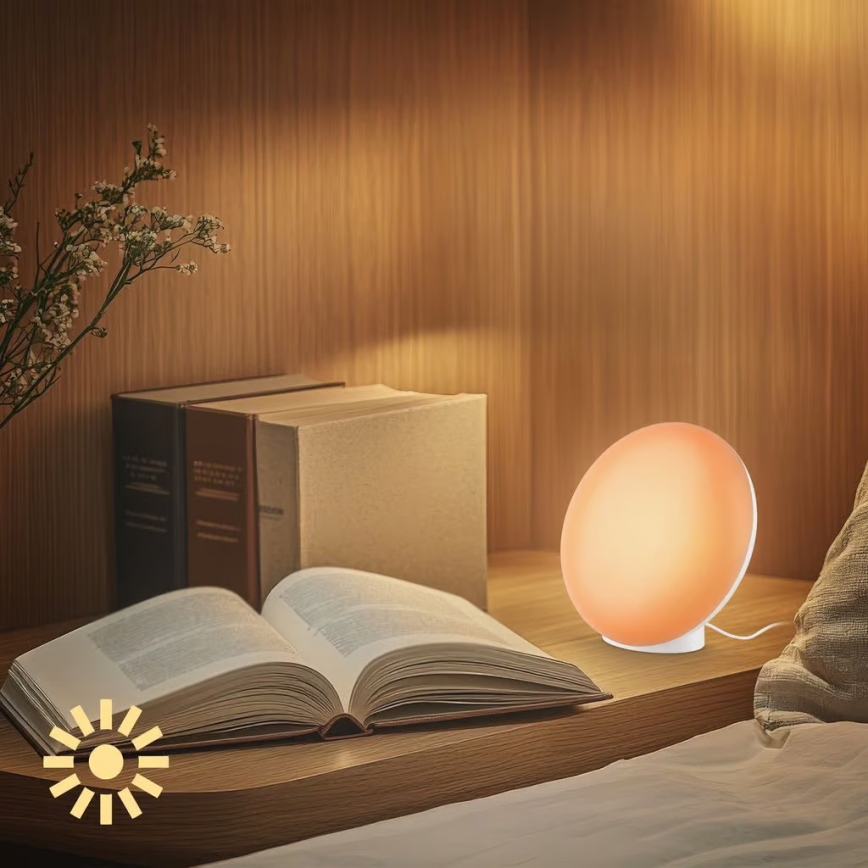 Brilo - LED RGBIC Dimmable Table Lamp TARA LED/6W/230V 3000-6500K White + Remote Control
