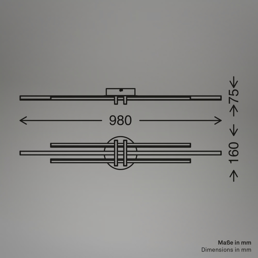 Brilo - TINKA LED Ceiling Light LED/30W/230V 3000K Copper