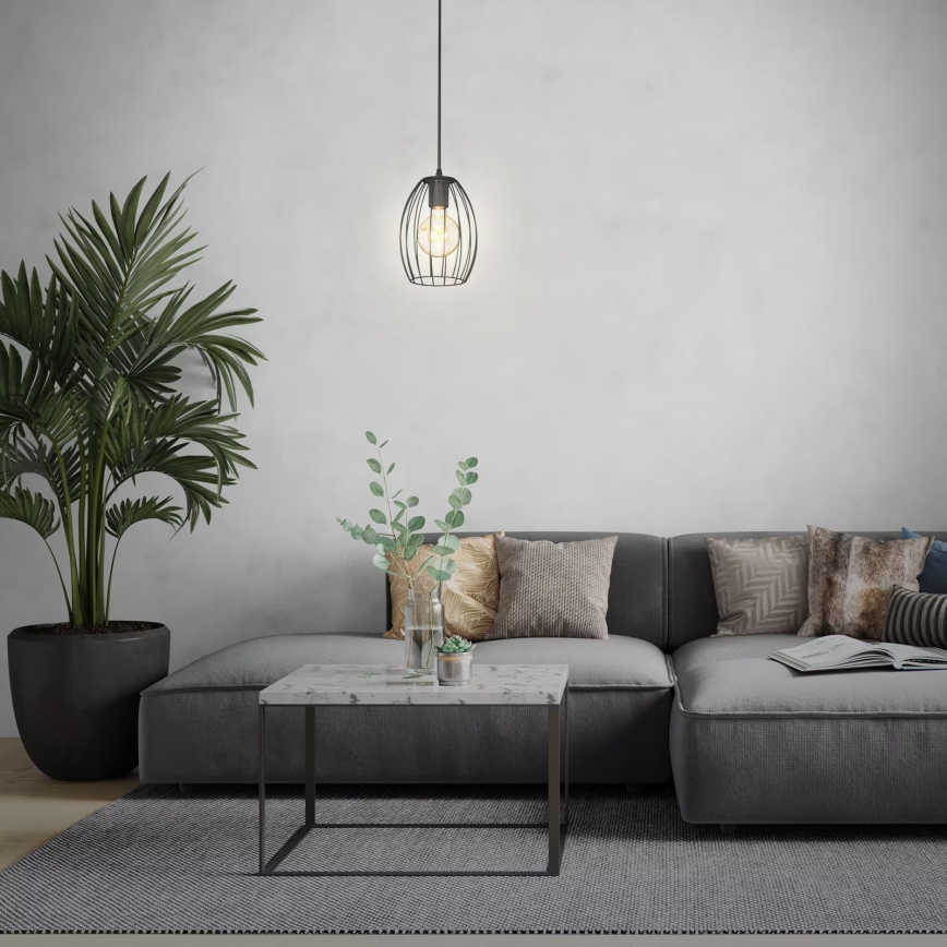 Brilo - WAKTU Cable-Suspended Pendant Light 1xE27/60W/230V