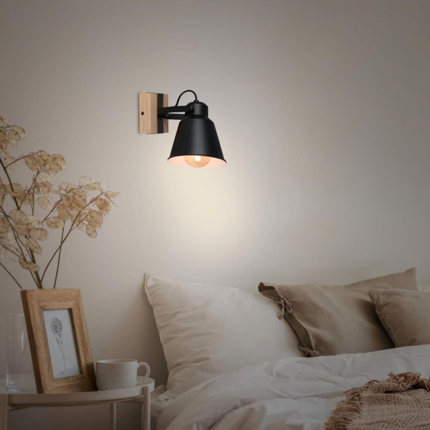 Brilo - Wall spotlight TALLE  1xE27/40W/230V rubber tree