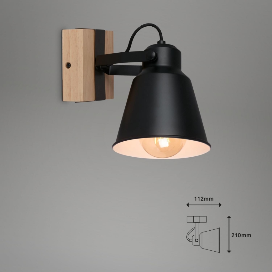 Brilo - Wall spotlight TALLE  1xE27/40W/230V rubber tree