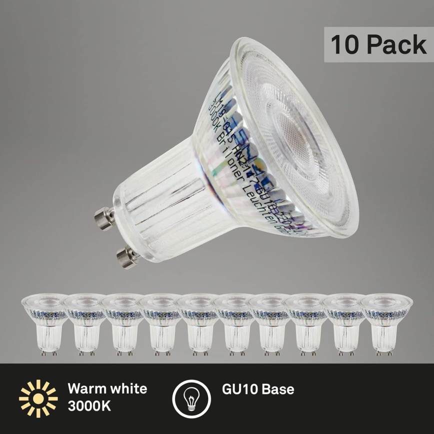 Briloner 0548-003 - SET 10x LED Bulb GU10/3,5W/230V 3000K
