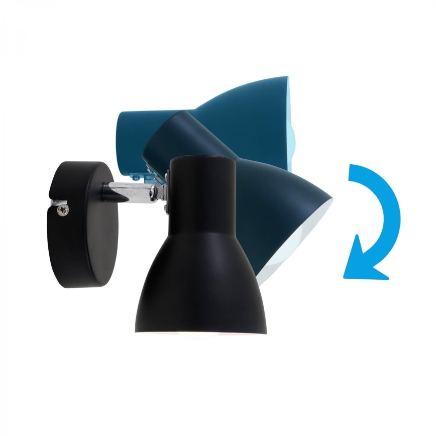Briloner 10698889 - Wall spotlight 1xE14/25W/230V black