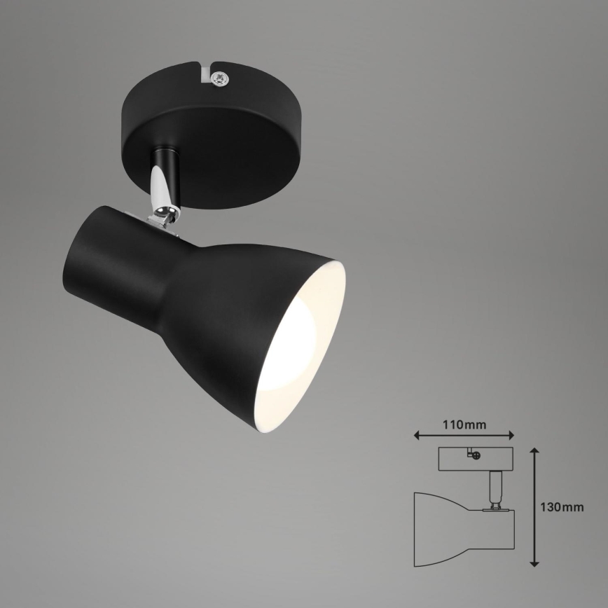 Briloner 10698889 - Wall spotlight 1xE14/25W/230V black