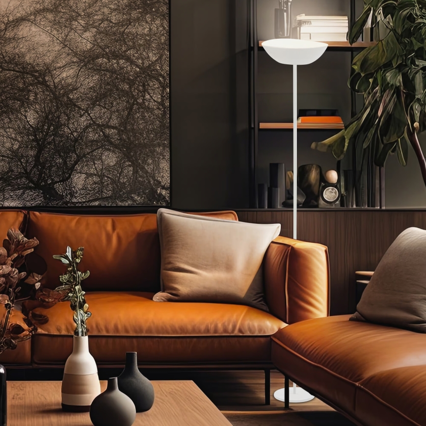 Briloner 1500016 - ESTATE Dimmable LED Floor Lamp, 8W (5V), 4000 mAh, White