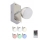 Briloner 2040-012 - LED RGB Dimmable spotlight 1xLED/3,3W/230V + remote control
