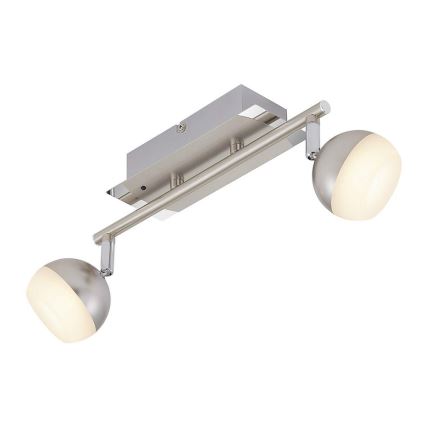 Briloner 2040-022 - LED RGB Dimmable spotlight 2xLED/3,3W/230V + remote control