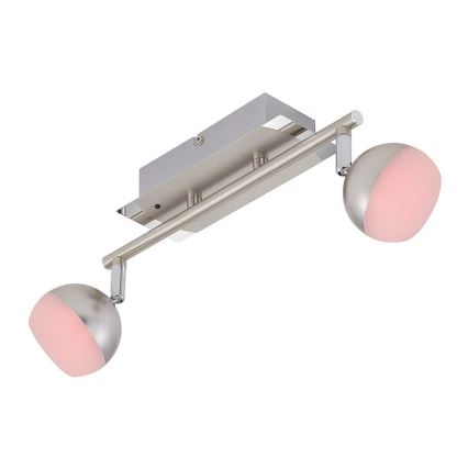 Briloner 2040-022 - LED RGB Dimmable spotlight 2xLED/3,3W/230V + remote control