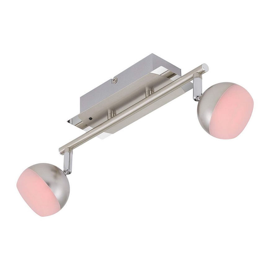 Briloner 2040-022 - LED RGB Dimmable spotlight 2xLED/3,3W/230V + remote control