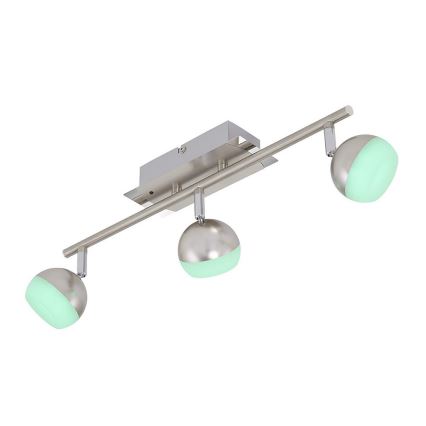 Briloner 2040-032 - LED RGB Dimmable spotlight 3xLED/3,3W/230V + remote control