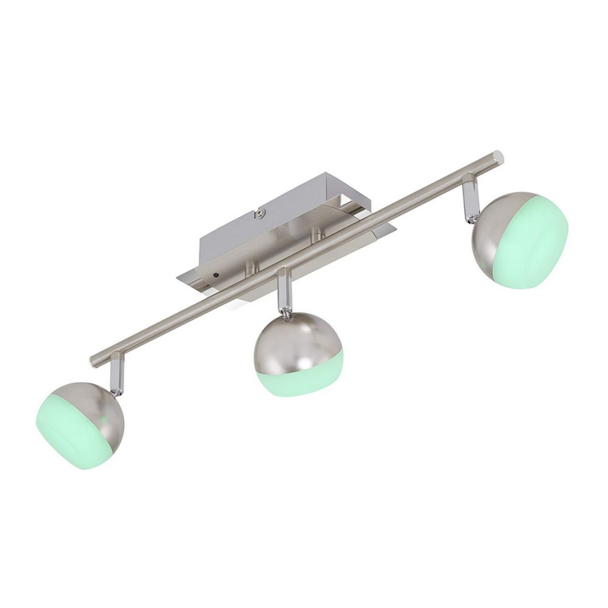 Briloner 2040-032 - LED RGB Dimmable spotlight 3xLED/3,3W/230V + remote control
