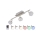 Briloner 2040-032 - LED RGB Dimmable spotlight 3xLED/3,3W/230V + remote control