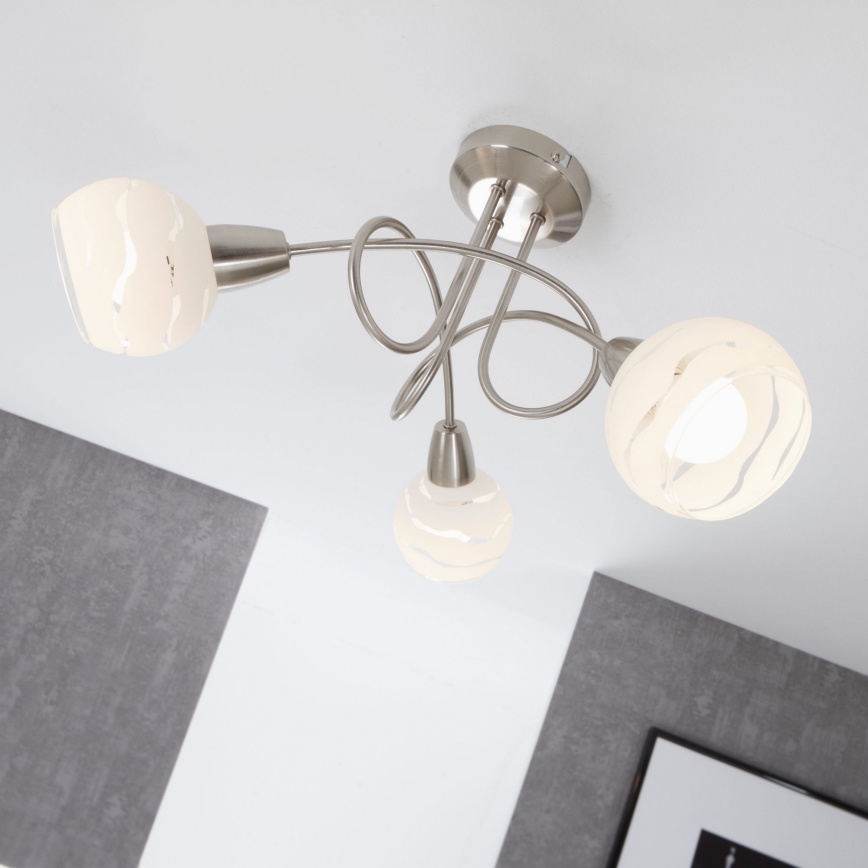 Briloner 2046-032 - Surface-mounted chandelier VIOLA 3xE14/40W/230V