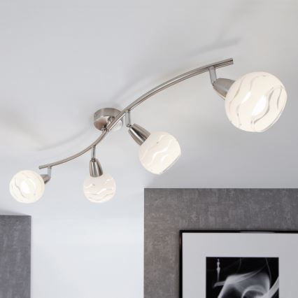 Briloner 2046-042 - Spotlight VIOLA 4xE14/40W/230V