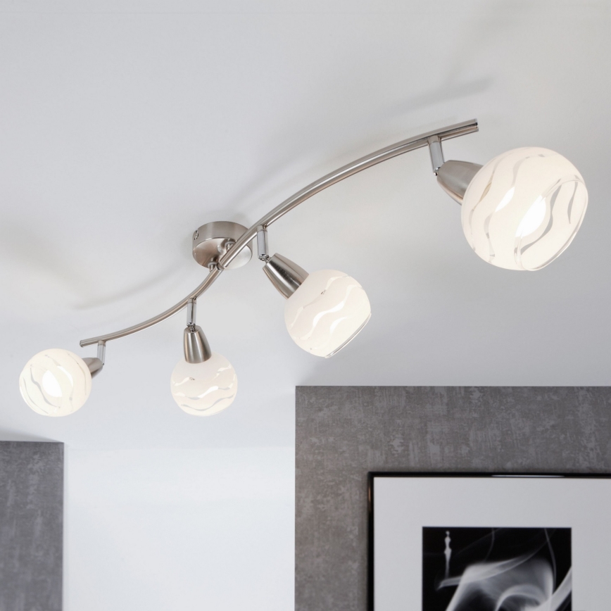 Briloner 2046-042 - Spotlight VIOLA 4xE14/40W/230V