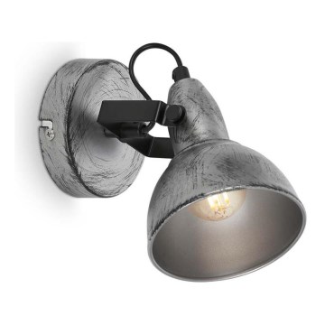 Briloner 2049-014 - Wall spotlight RETRO 1xE14/40W/230V grey