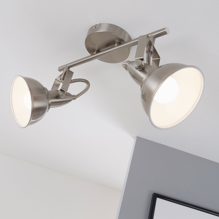 Briloner 2049-022 - Spotlight SOFT 2xE14/40W/230V matte chrome