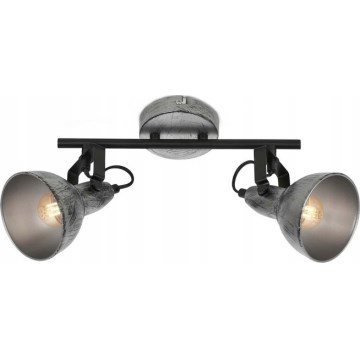 Briloner 2049-024 - Spotlight RETRO 2xE14/40W/230V grey