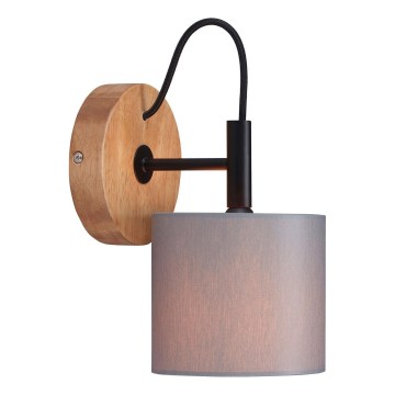 Briloner 2075-014 - RHON wall lamp 1xE14/25W/230V rubberwood