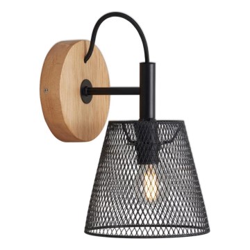 Briloner 2077-015 - Wall light WOOD & STYLE 1xE14/25W/230V rubber tree