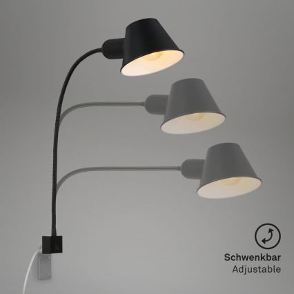 Briloner 2079-015 - Wall flexible lamp 1xE27/10W/230V black