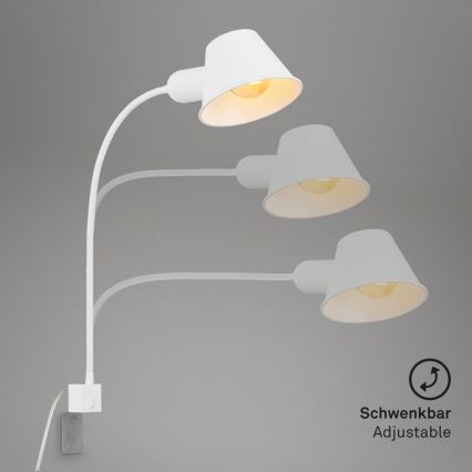Briloner 2079-016 - Wall flexible lamp 1xE27/10W/230V white